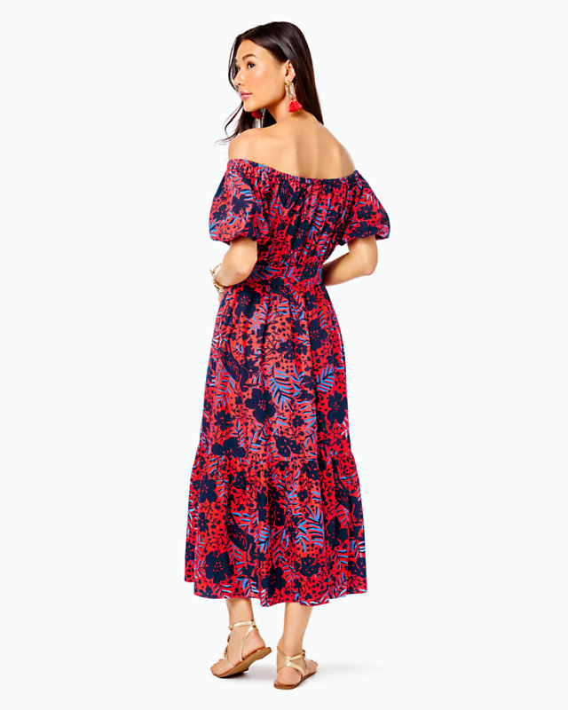 Tamie Off-the-Shoulder Midi Dress