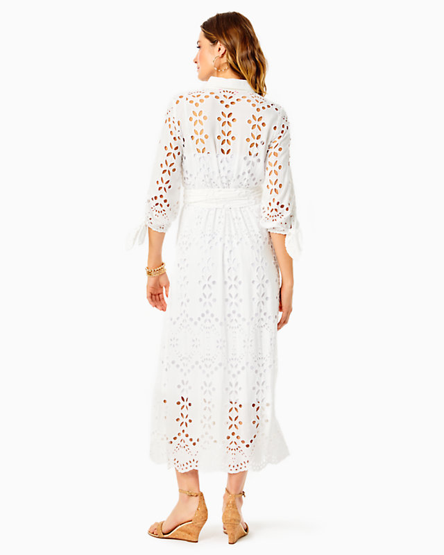 Amrita Eyelet Midi Dress