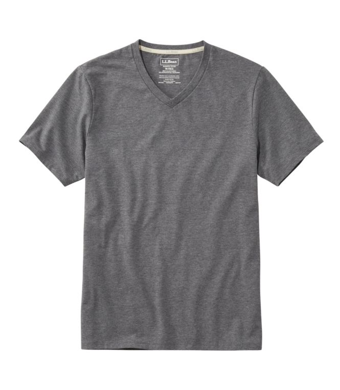 Men's Comfort Stretch Pima Tee, Short-Sleeve, V-Neck