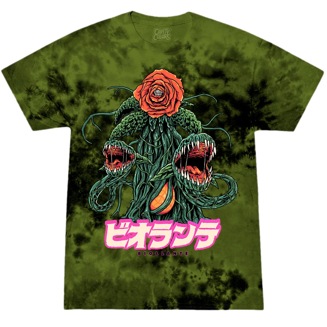 BIOLLANTE: A NEW LIFE FORM - T-SHIRT (ACID GREEN TIE DYE)