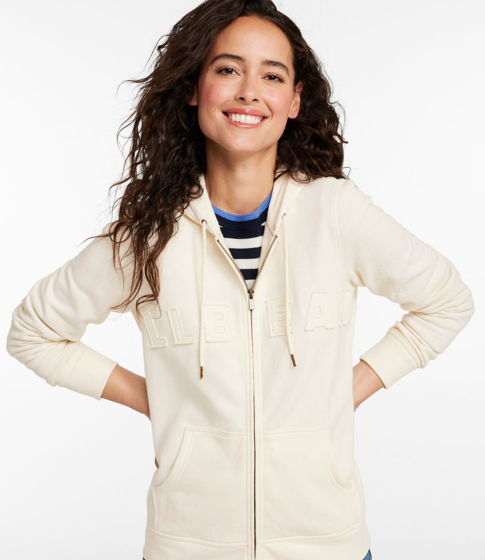 Women's L.L.Bean 1912 Sweatshirt, Full-Zip Hooded Logo