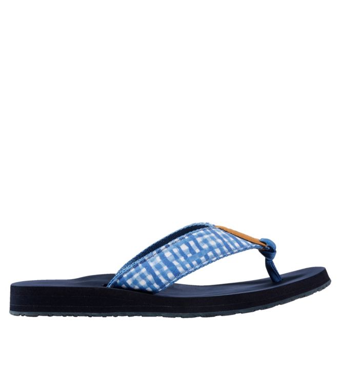 Women's Maine Isle Flip-Flops, Woven Print