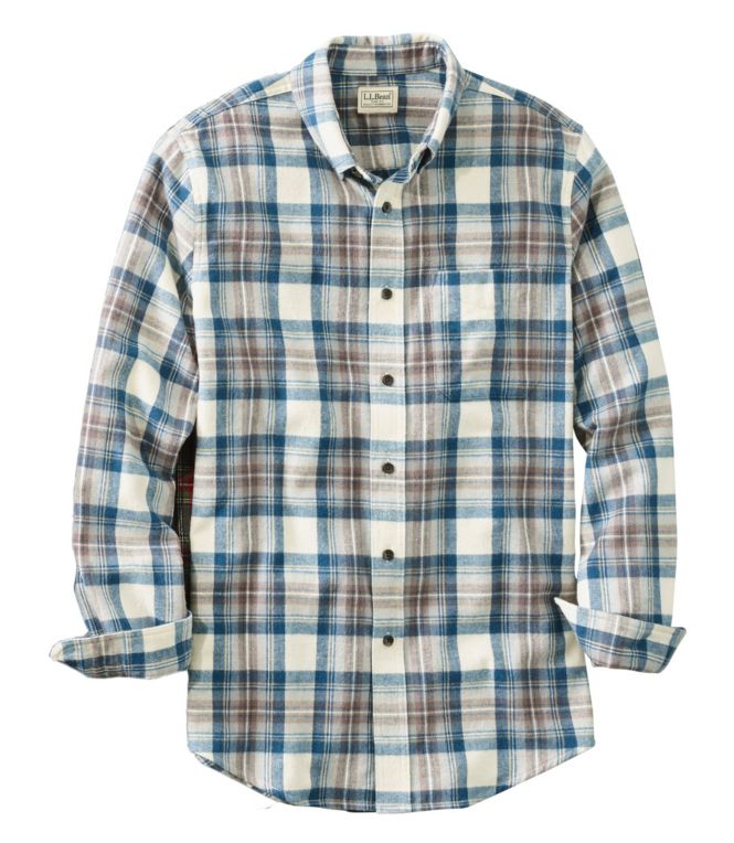 Men's Scotch Plaid Flannel Shirt, Slim Fit