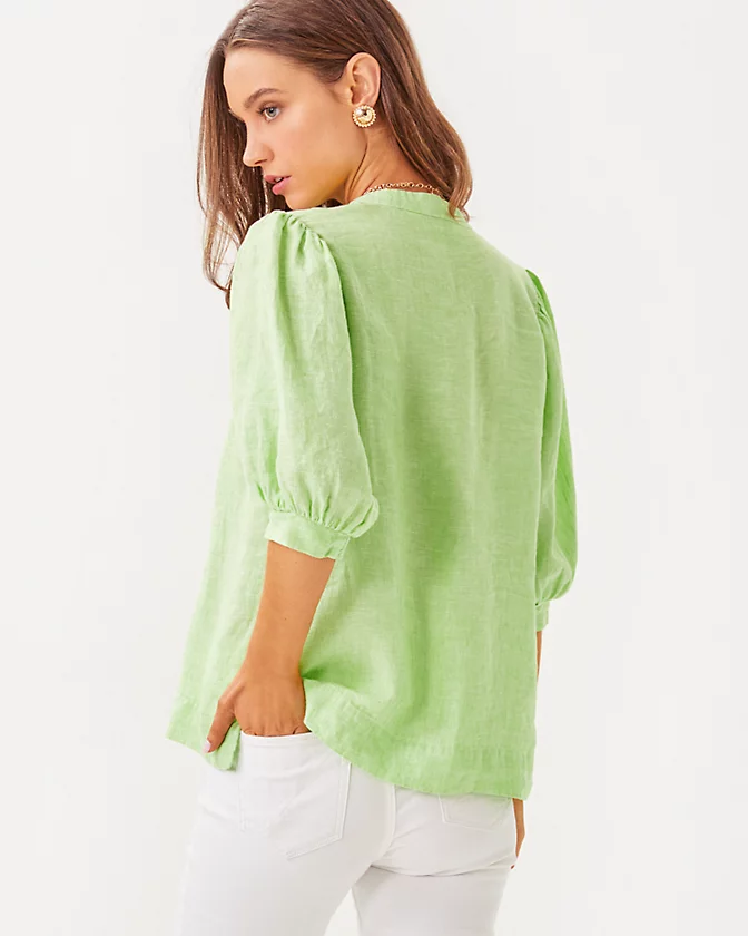 Mialeigh Linen Top