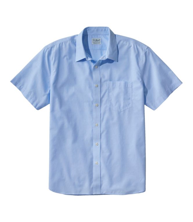 Men's Bean's Wrinkle-Free Everyday Shirt, Traditional Untucked Fit, Short-Sleeve
