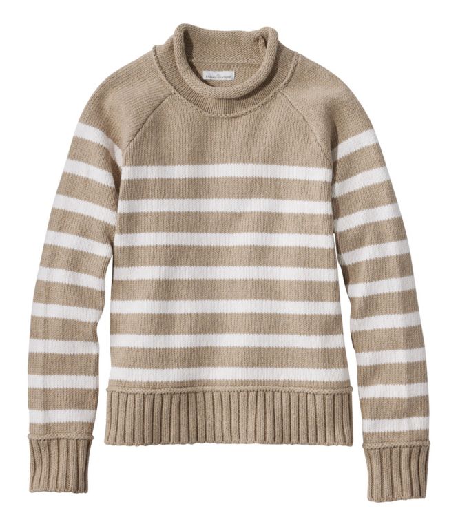 Women's Signature Original Cotton Sweater, Rollneck Novelty