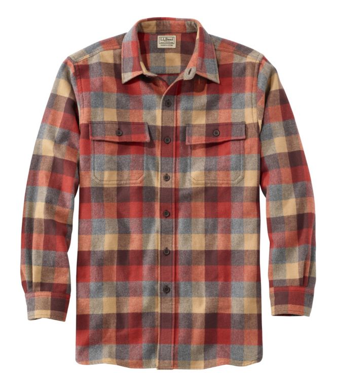 Men's Chamois Shirt, Slightly Fitted, Plaid