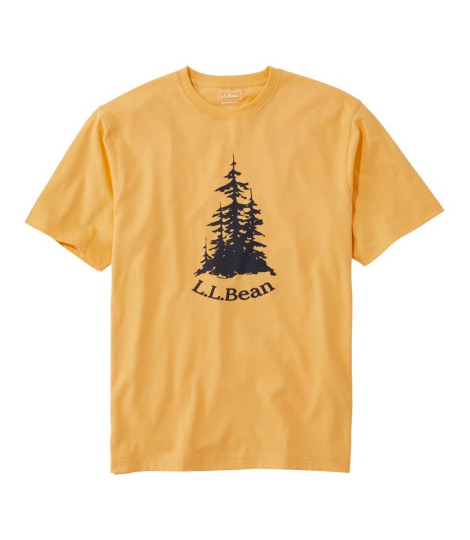 Men's Carefree Unshrinkable Tee, L.L.Bean Logo, Short-Sleeve