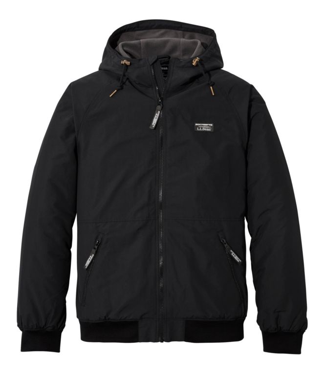Men's Insulated 3-Season Bomber Hooded Jacket