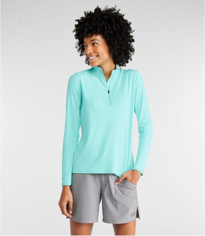 Women's SunSmart? UPF 50+ Sun Shirt, Quarter-Zip