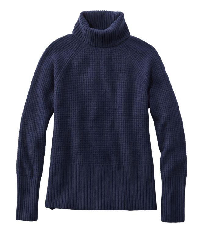 Women's SuperSoft Waffle Sweater, Turtleneck
