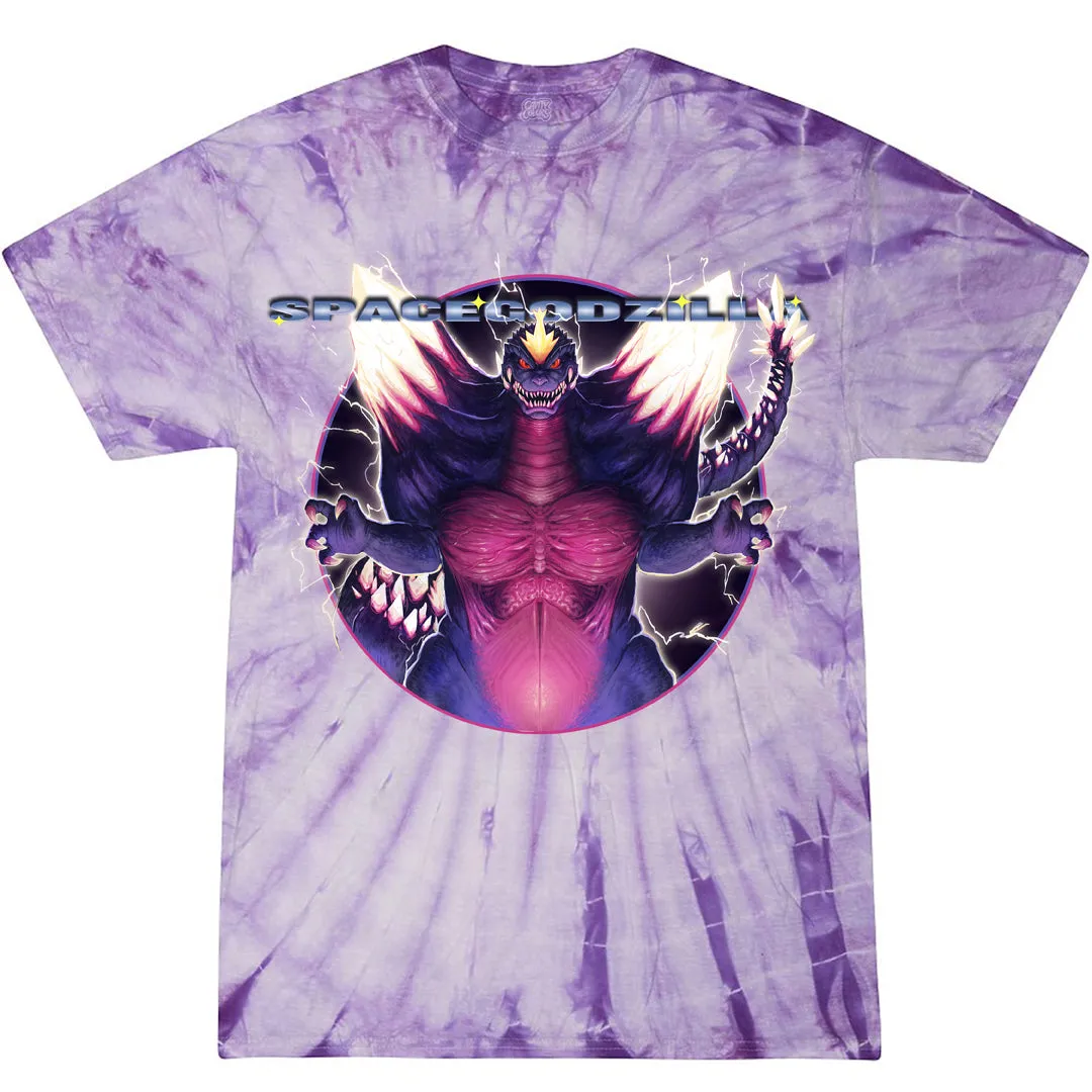 SPACEGODZILLA - T-SHIRT (CRYSTAL PURPLE TIE DYE)