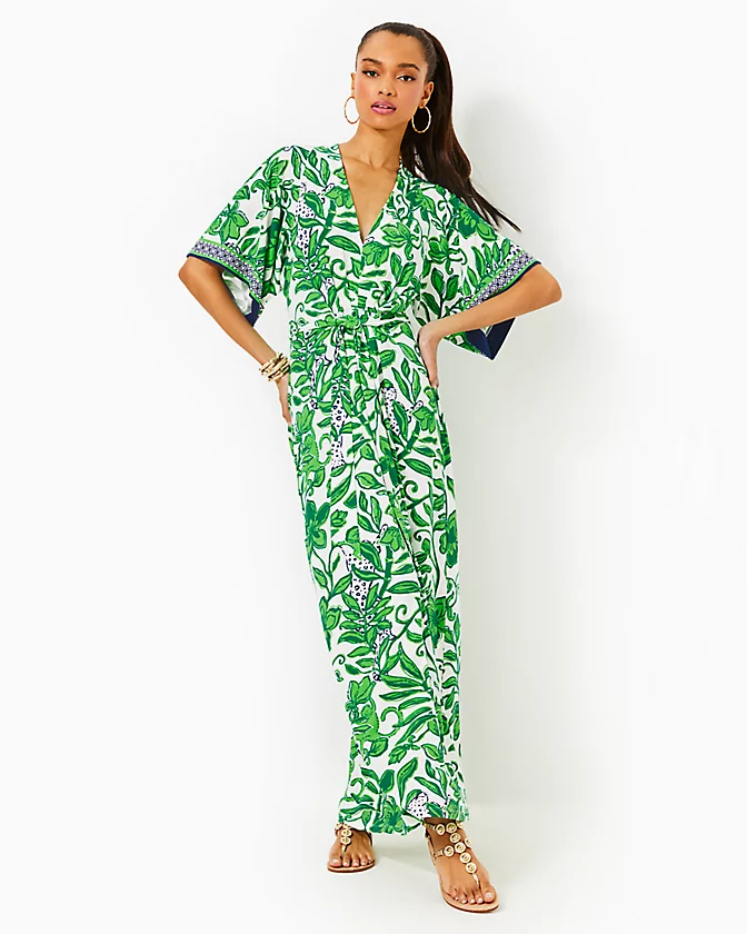 Wisteria V-Neck Maxi Dress