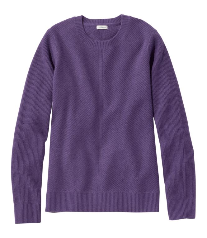 Women's Classic Cashmere Textured Sweater, Crewneck