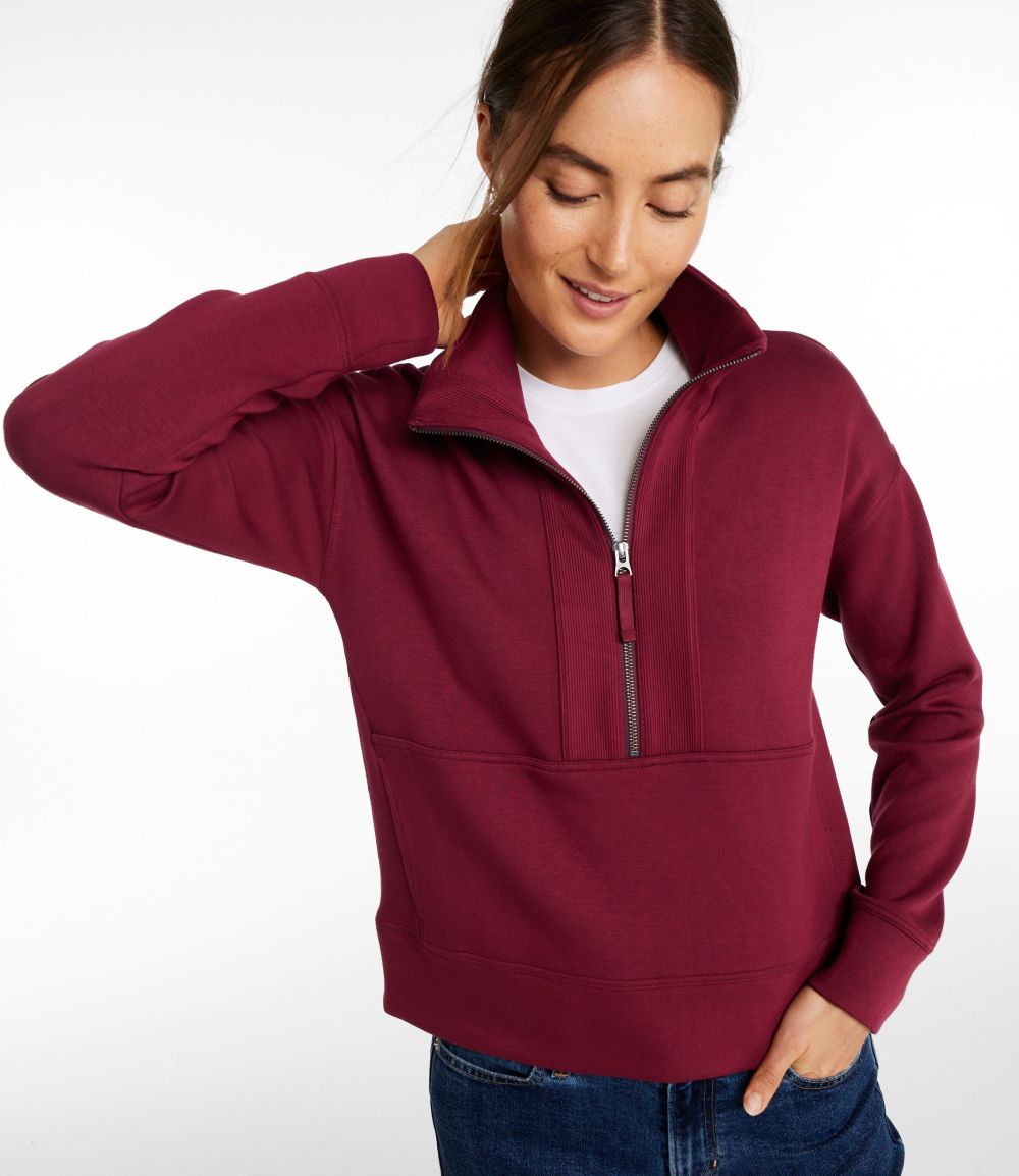 Women's CloudSoft Top, Half-Zip Pullover