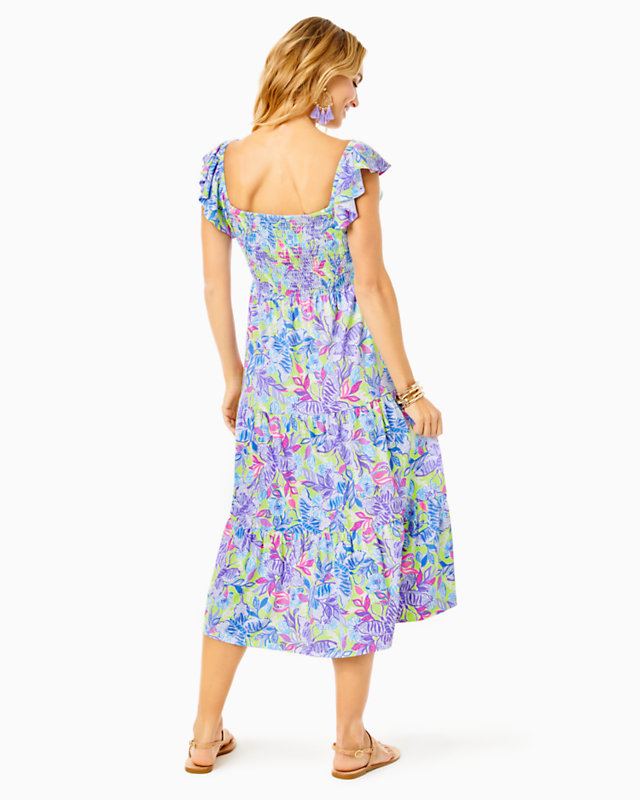 Jilly Smocked Midi Dress