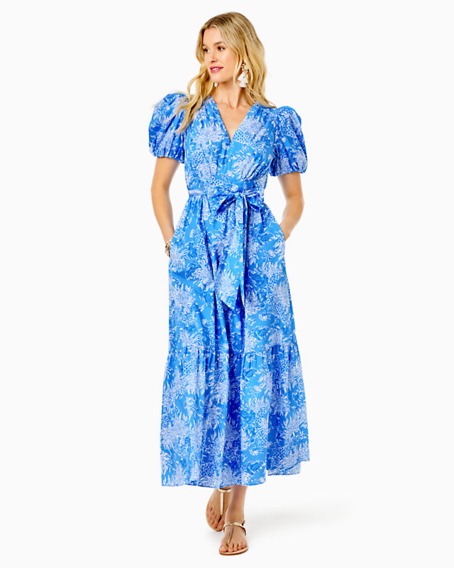 Ezralyn Short Sleeve Cotton Maxi Dress
