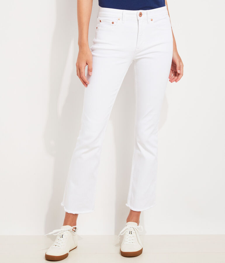 Kick Flare Jamie High-Rise White Jeans