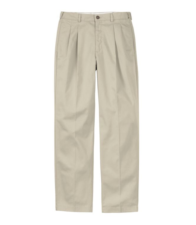 Men's Wrinkle-Free Double L? Chinos, Natural Fit, Hidden Comfort, Pleated